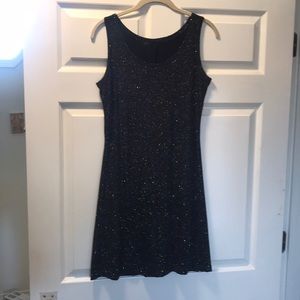 Black sparkle mini dress